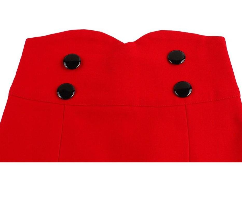 Jupe Vintage Crayon Rouge - Louise Vintage