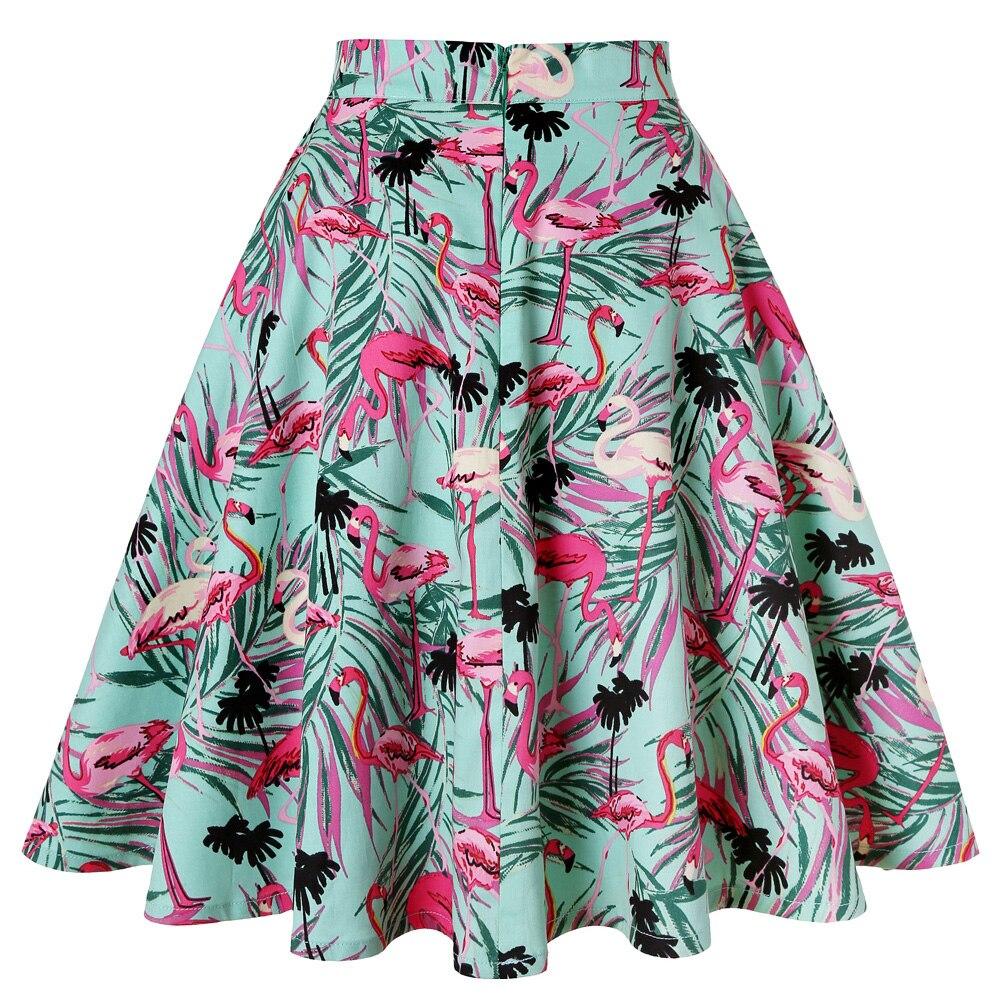 Jupe Vintage Flamants Roses - Louise Vintage