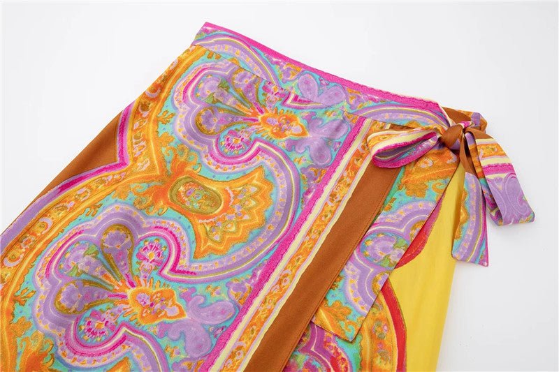 Jupe Vintage Motif Paisley - Louise Vintage