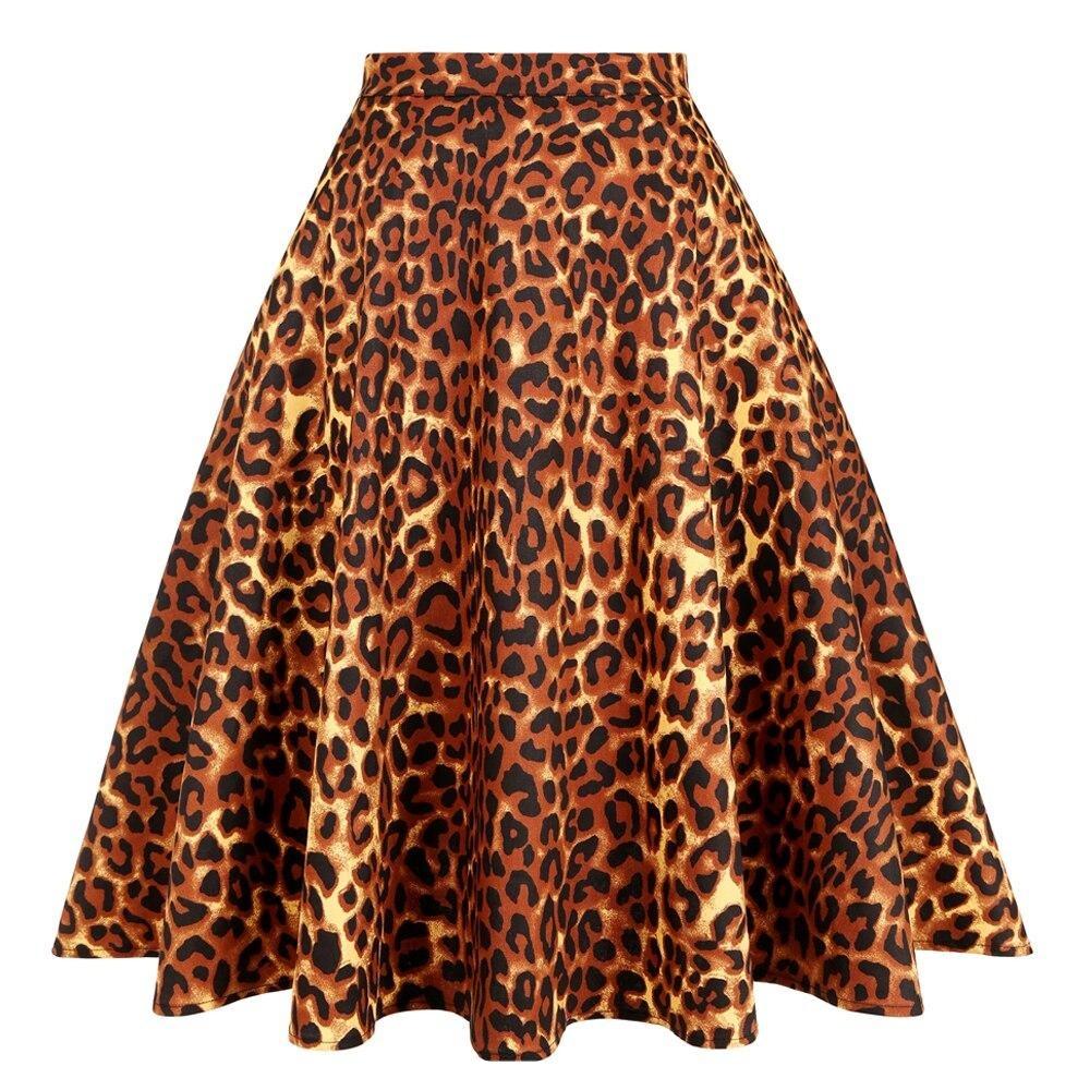 Jupe Vintage Poches Léopard - Louise Vintage