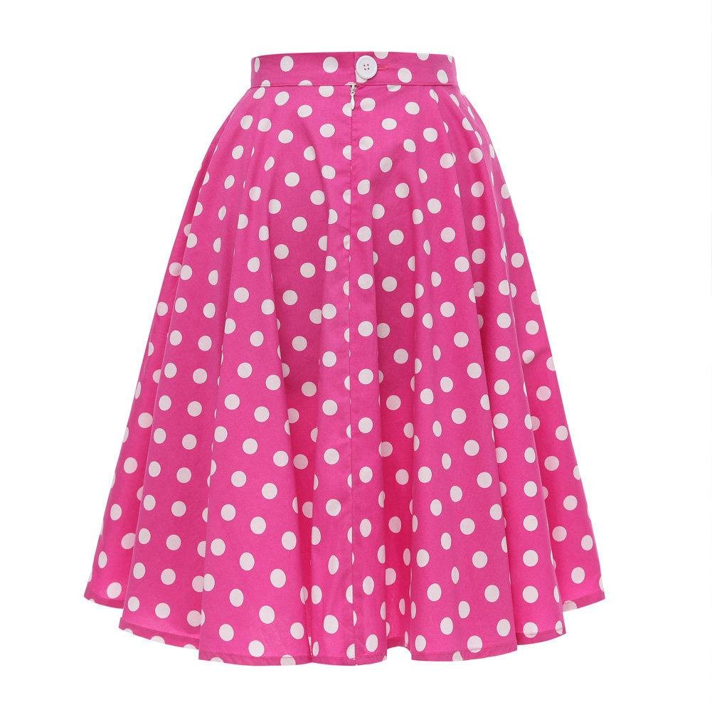 Jupe Vintage Rose Pois - Louise Vintage