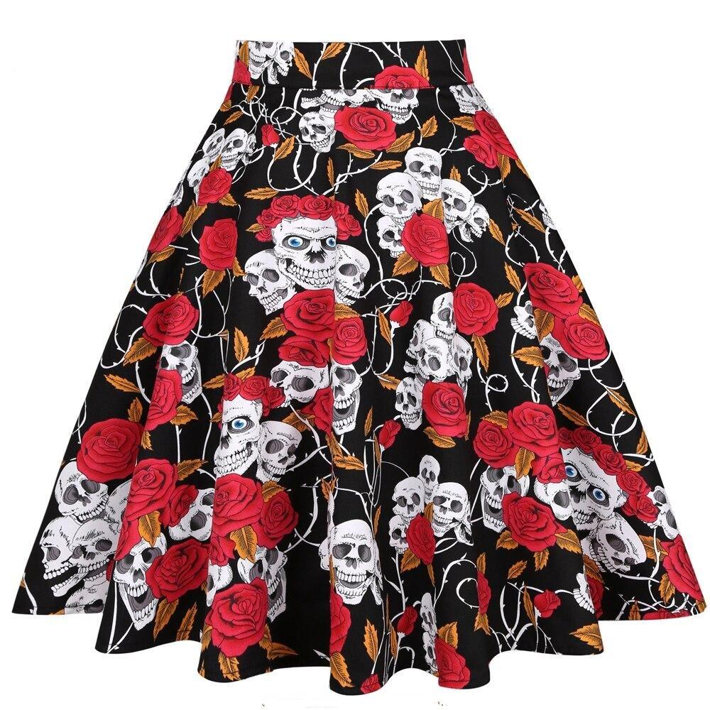 Jupe Vintage Tête de Mort - Louise Vintage