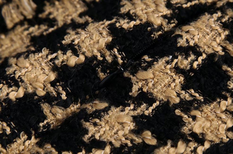 Jupe Vintage Tweed Pied de Poule - Louise Vintage