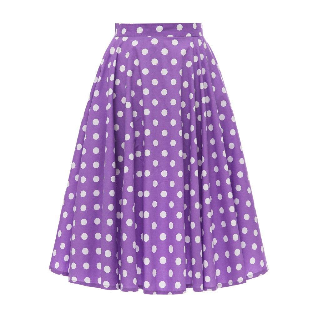 Jupe Vintage Violet Pois - Louise Vintage