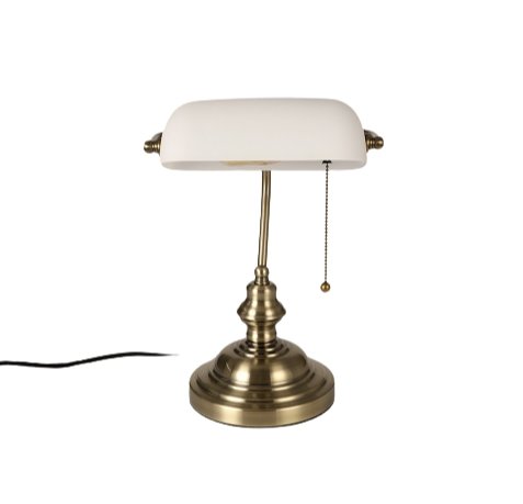 Lampe Banquier Vintage Blanc - Louise Vintage