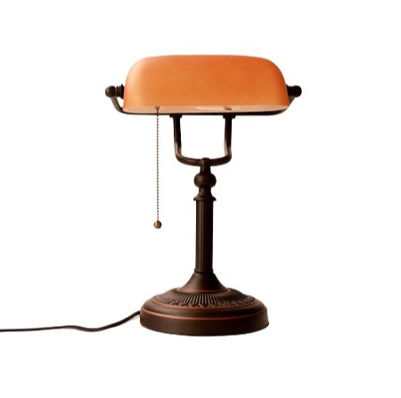 Lampe Banquier Vintage Orange - Louise Vintage
