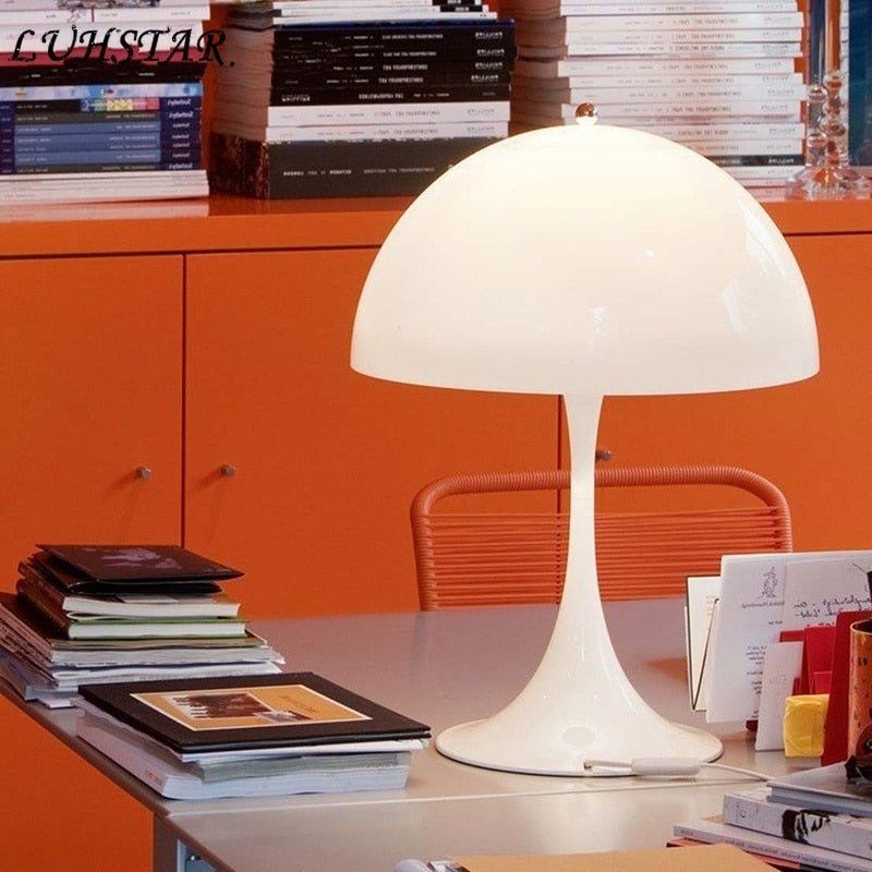 Lampe Champignon Vintage Blanc - Louise Vintage