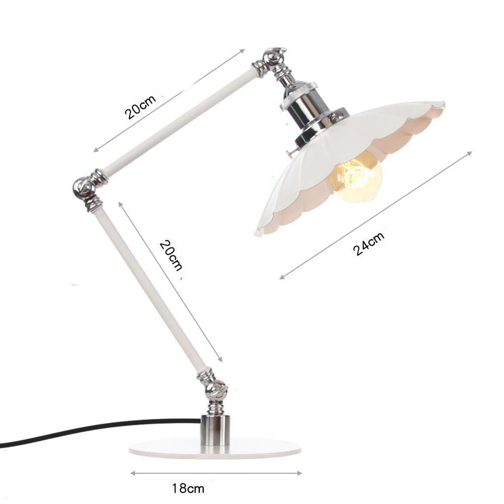 Lampe Industrielle Vintage Blanche - Louise Vintage