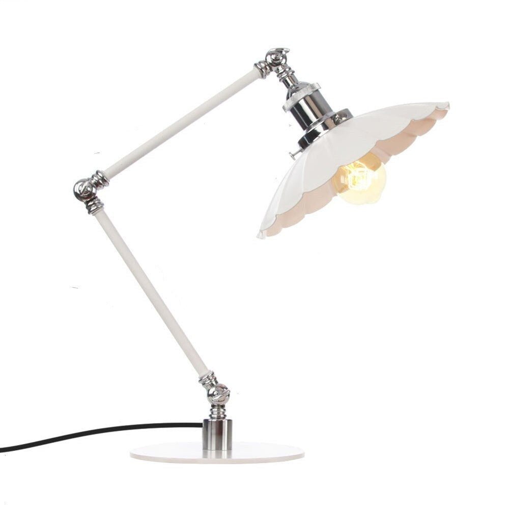 Lampe Industrielle Vintage Blanche - Louise Vintage