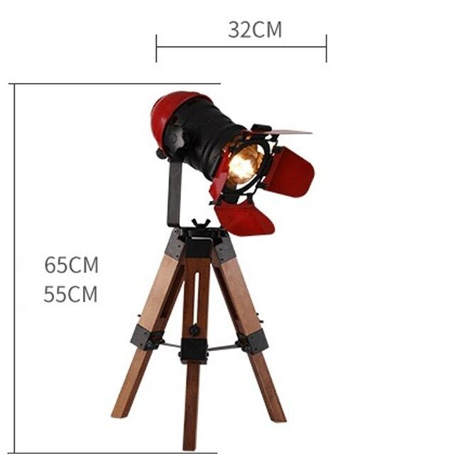 Lampe sur Pied Vintage Rouge - Louise Vintage