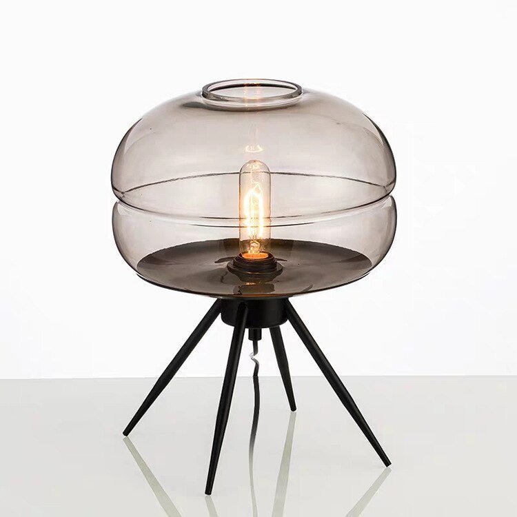 Lampe Verre Vintage Design Noire - Louise Vintage