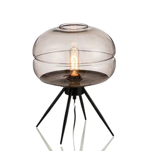 Lampe Verre Vintage Design Noire - Louise Vintage
