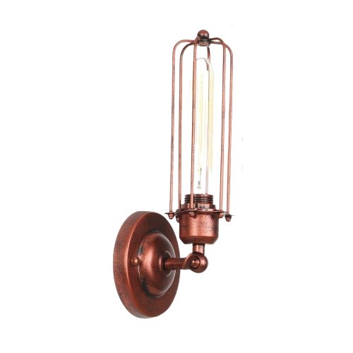 Luminaire Applique Murale Vintage Cage Rouille - Louise Vintage