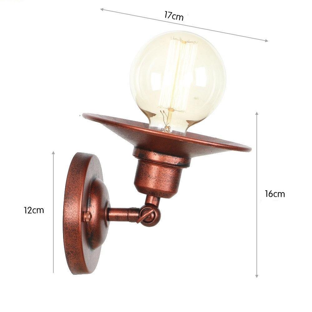 Luminaire Applique Murale Vintage Loft Rouille - Louise Vintage
