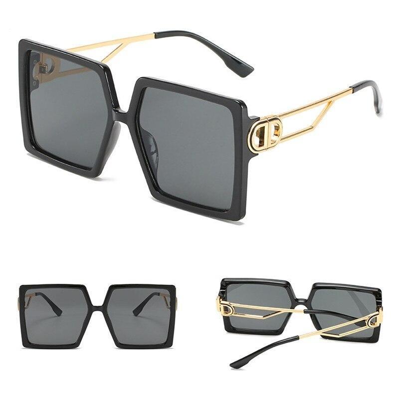 Lunettes Vintage Femme Carrées Noir - Louise Vintage