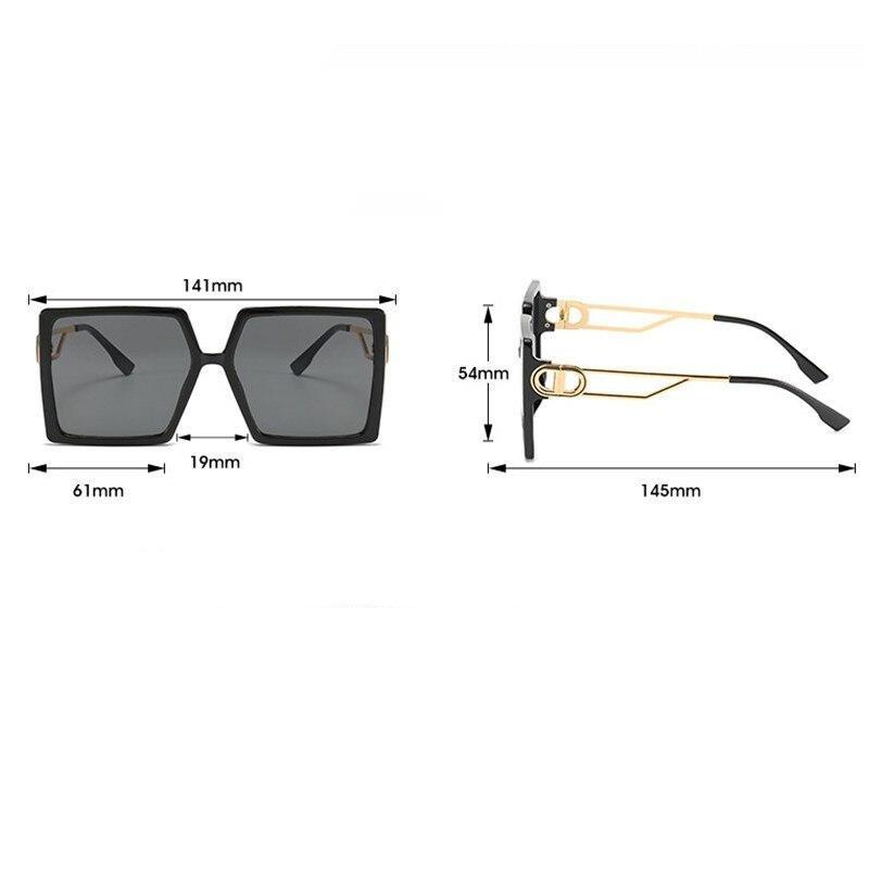 Lunettes Vintage Femme Carrées Noir - Louise Vintage