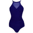 Maillot de Bain 1 Pièce Femme Vintage Bleu - Louise Vintage