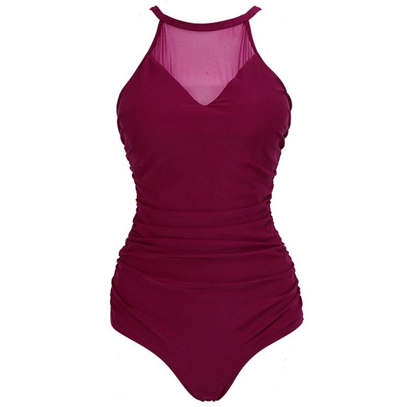 Maillot de Bain 1 Pièce Femme Vintage Bordeaux - Louise Vintage