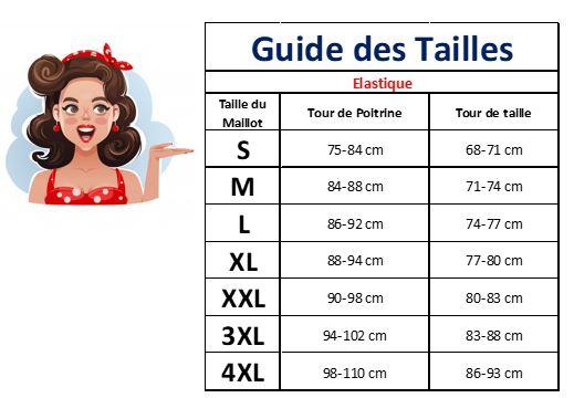 Maillot de Bain 1 Piece Grande Taille Vintage Marine - Louise Vintage