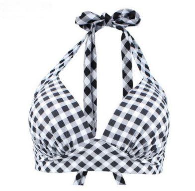 Maillot de Bain Rétro Noir petits carreaux - Louise Vintage