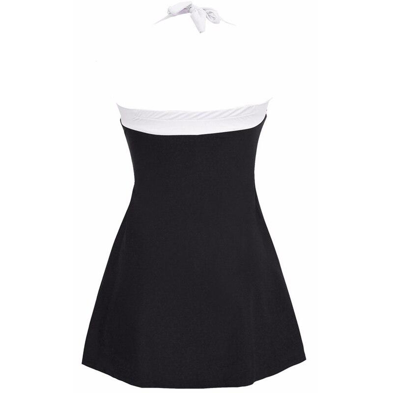 Maillot de Bain Vintage Jupe Noir et Blanc - Louise Vintage