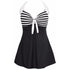 Maillot de Bain Vintage Jupe Noir et Blanc - Louise Vintage