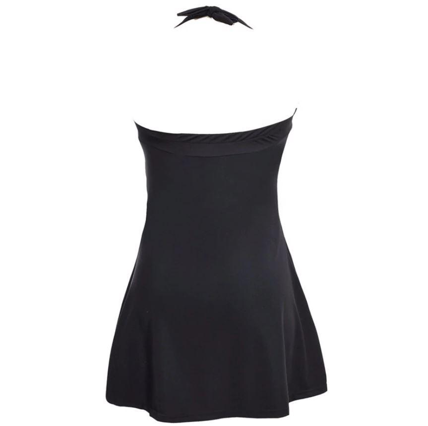 Maillot de Bain Vintage Jupe Noire Pois - Louise Vintage