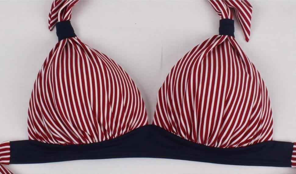 Maillot de bain Vintage taille haute rayures - Louise Vintage