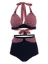 Maillot de bain Vintage taille haute rayures - Louise Vintage