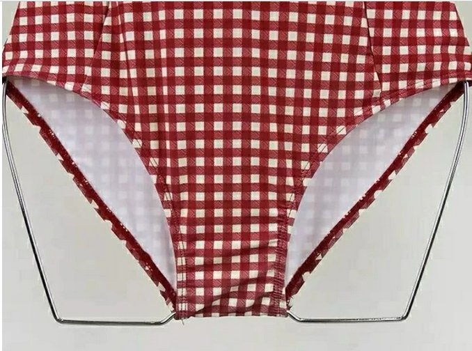 Maillot de Bain Vintage une Piece Rouge Carreaux - Louise Vintage