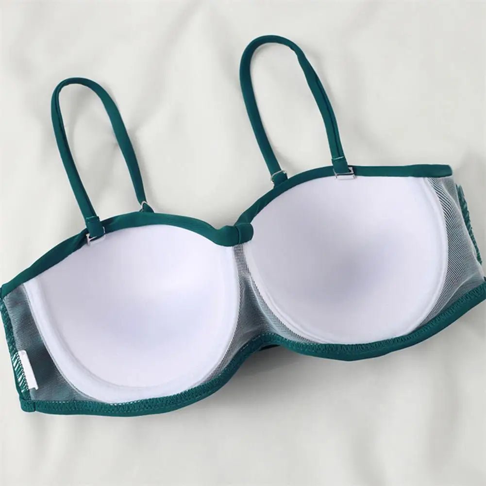 Maillot de Bain Vintage Volant Orchidée Vert - Louise Vintage