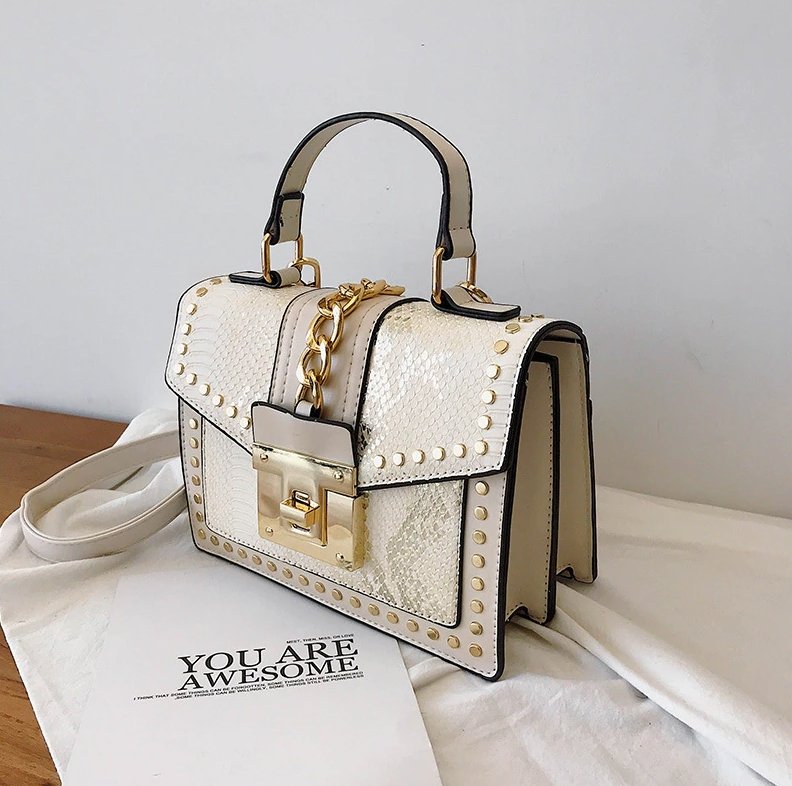 Petit Sac à Main Vintage Beige - Louise Vintage