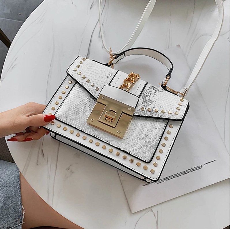 Petit Sac à Main Vintage Blanc - Louise Vintage