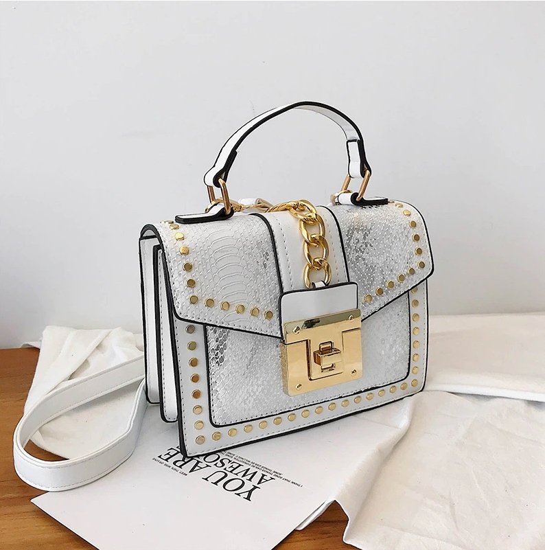 Petit Sac à Main Vintage Blanc - Louise Vintage