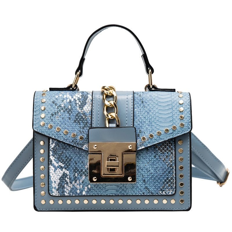 Petit Sac à Main Vintage Bleu - Louise Vintage
