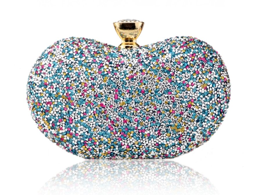 Petit Sac à Main Vintage Perles Clair - Louise Vintage