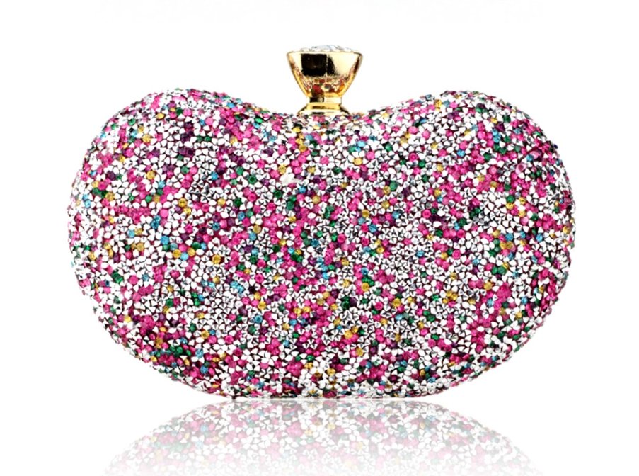 Petit Sac à Main Vintage Perles Rose - Louise Vintage