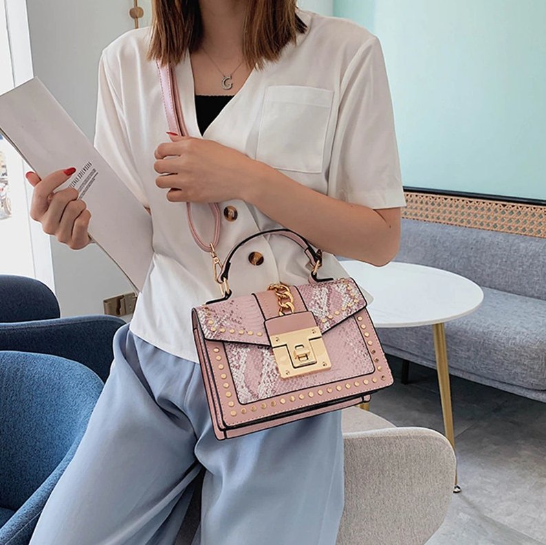 Petit Sac à Main Vintage Rose - Louise Vintage