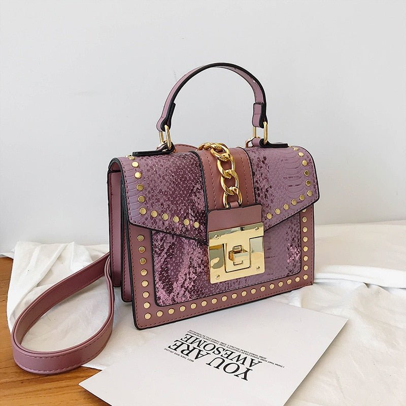 Petit Sac à Main Vintage Violet - Louise Vintage
