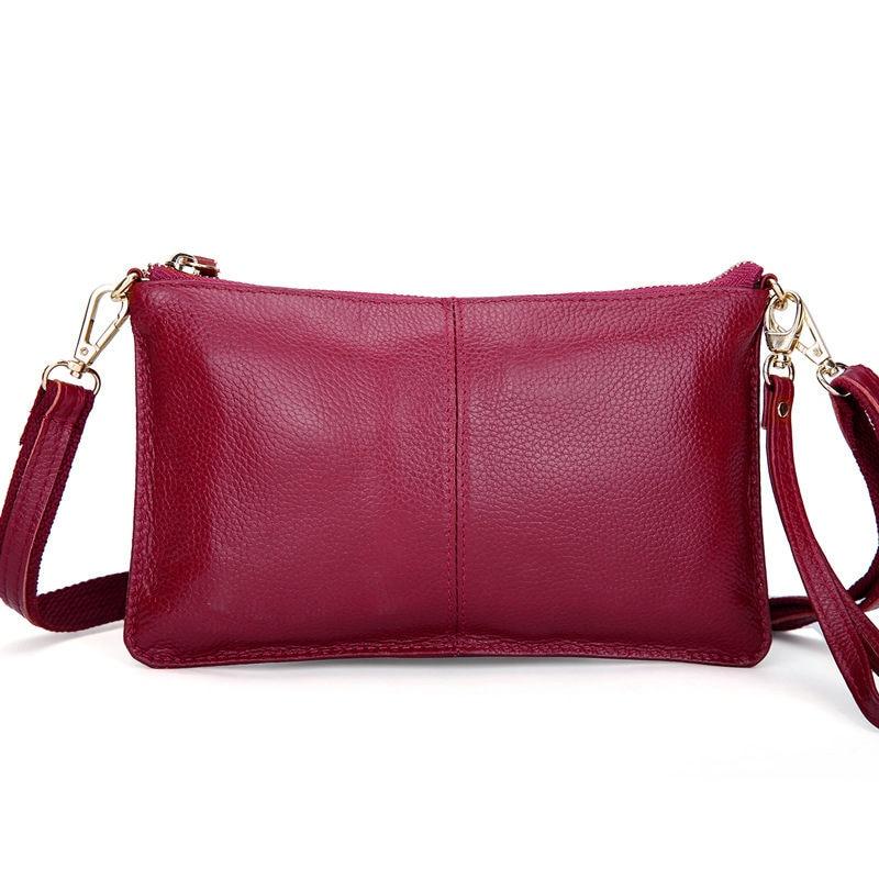 Petit Sac Vintage Cuir Bordeaux - Louise Vintage