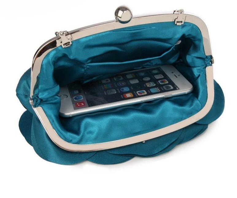 Petit Sac Vintage Fleur Bleu - Louise Vintage