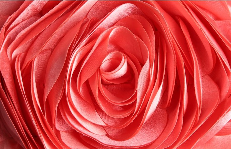 Petit Sac Vintage Fleur Rose Orange - Louise Vintage