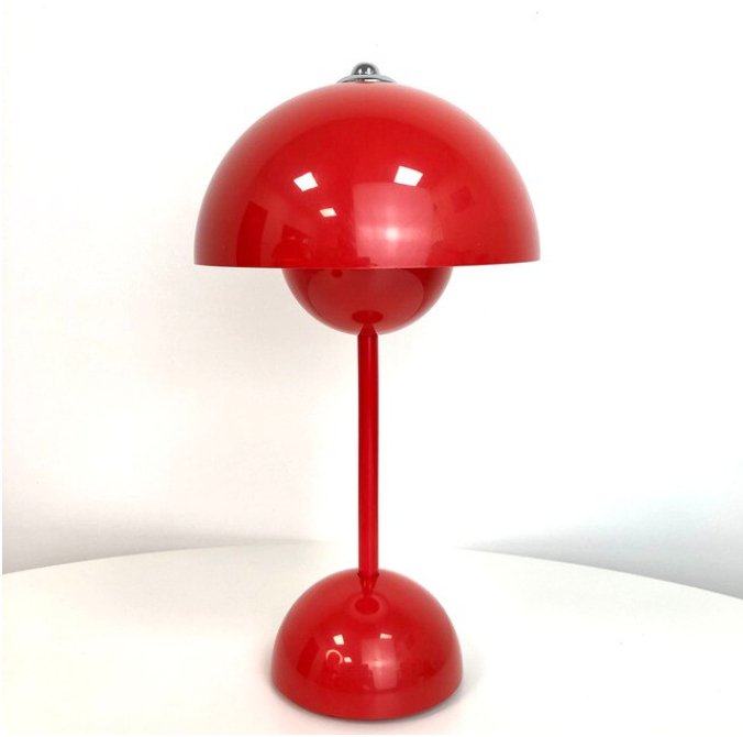 Petite Lampe de Chevet Vintage Rouge - Louise Vintage
