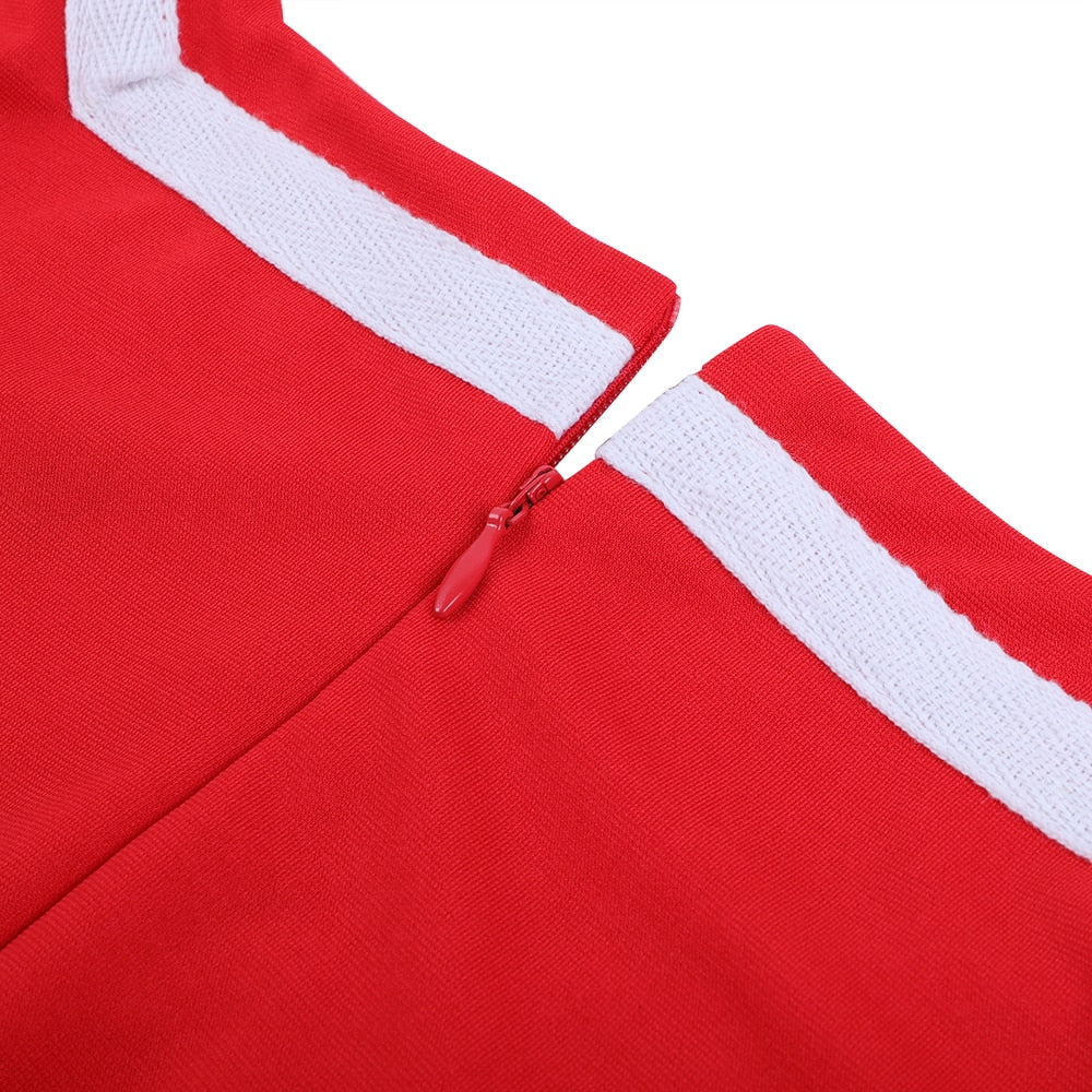 Robe Vintage<br> Grande Taille V Rouges - Louise Vintage