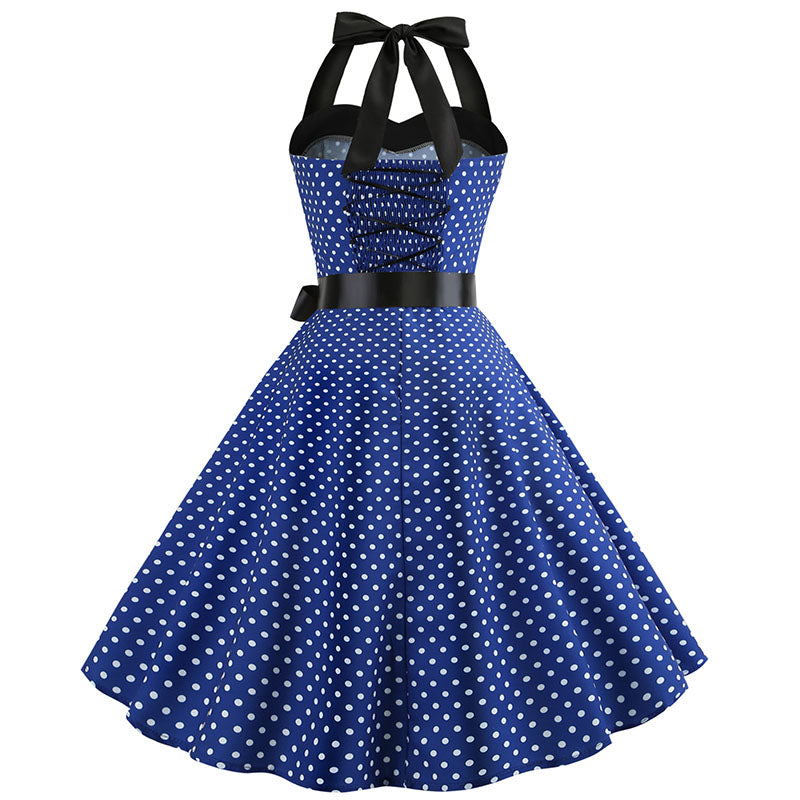Robe Vintage<br> Bleu - Louise Vintage