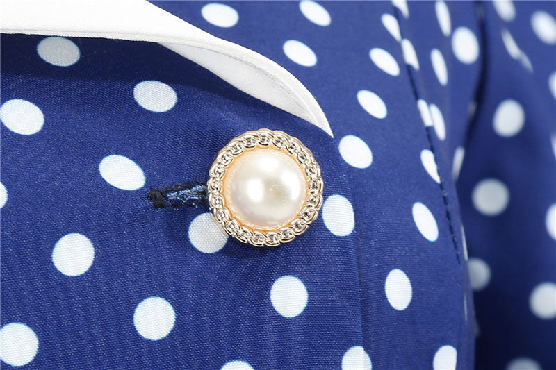 Robe Vintage<br> Année 40 Bleu - Louise Vintage