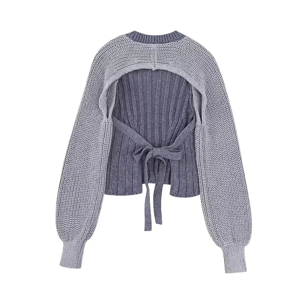 Pull Années 70 Gris - Louise Vintage
