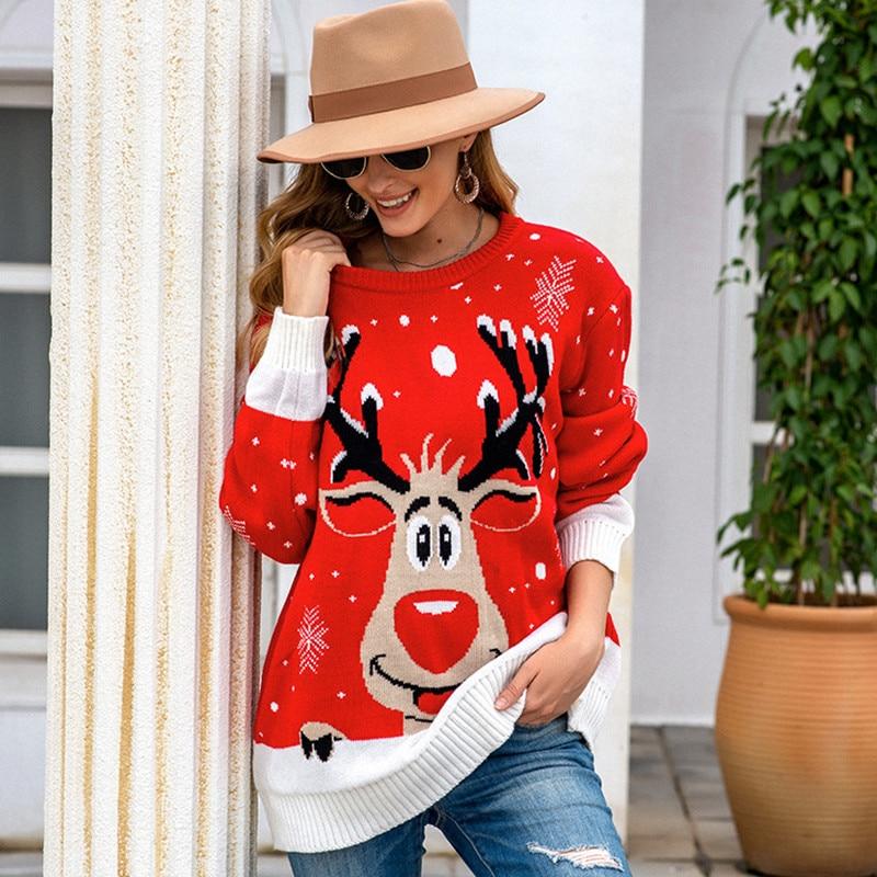 Pull de Noel Vintage Rouge - Louise Vintage