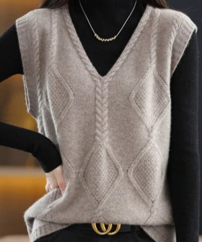 Pull Gilet Sans Manche Vintage - Louise Vintage