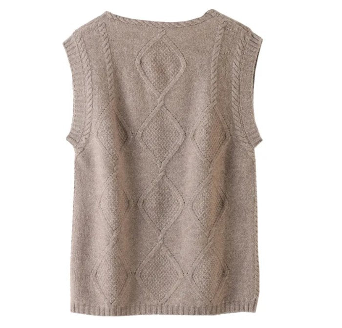 Pull Gilet Sans Manche Vintage - Louise Vintage
